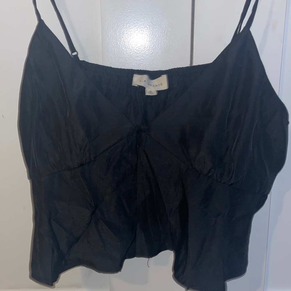 Black crop top